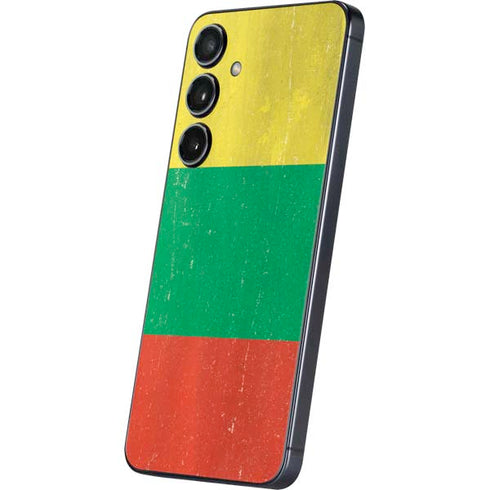 Lithuania Flag Distressed Galaxy S25 Skin